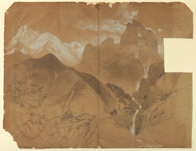 Près du Col de Faido, Italie - Thomas Moran