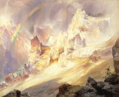 Arc-en-ciel au-dessus du Grand Canyon du Yellowstone - Thomas Moran