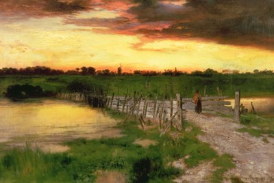 Le vieux pont sur Hook Pond, 1907 - Thomas Moran