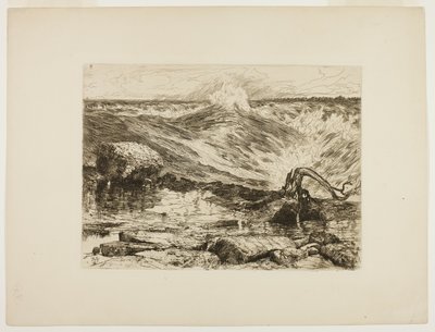 Les rapides au-dessus du Niagara - Thomas Moran