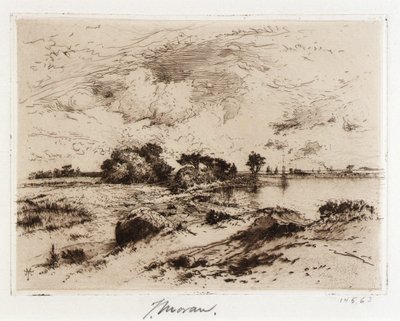 Three Mile Harbor Easthampton, L.I. - Thomas Moran