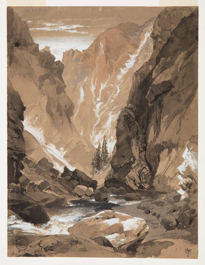 Gorge Toltec, Colorado - Thomas Moran