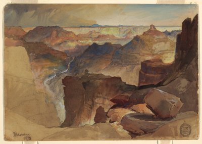 Vue depuis le plateau de Powell, Grand Canyon, Colorado - Thomas Moran
