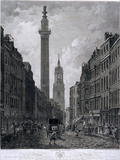 Fish Street Hill, Londres, 1795 - Thomas Morris
