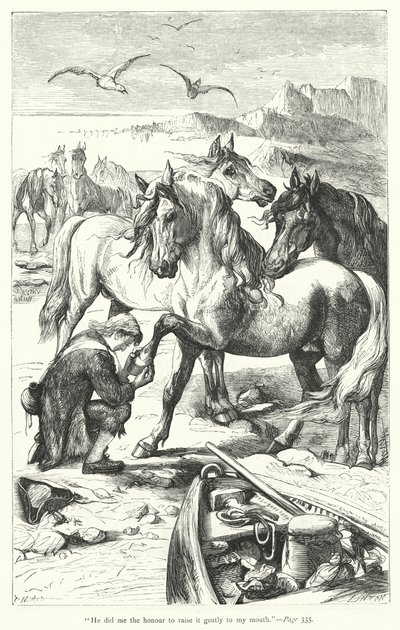 Illustration des Voyages de Gulliver par Jonathan Swift (gravure) - Thomas Morten