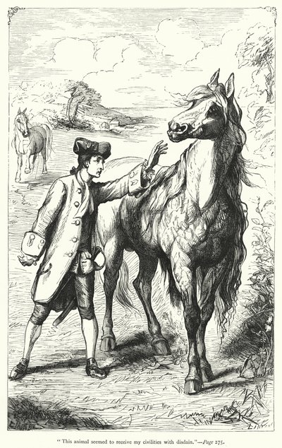 Illustration des Voyages de Gulliver par Jonathan Swift (gravure) - Thomas Morten