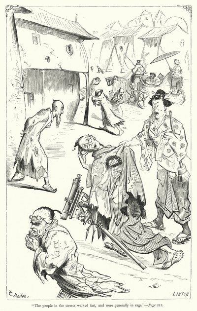 Illustration des Voyages de Gulliver par Jonathan Swift (gravure) - Thomas Morten
