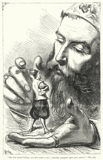 Illustration pour Les Voyages de Gulliver de Jonathan Swift - Thomas Morten
