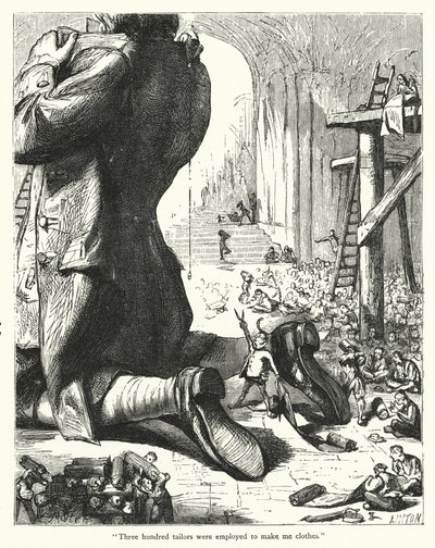 Illustration pour Les Voyages de Gulliver par Jonathan Swift - Thomas Morten