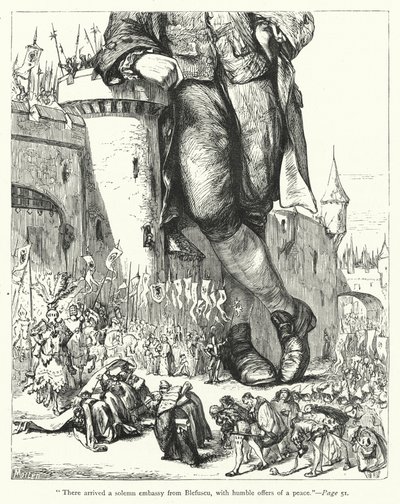 Illustration pour Les Voyages de Gulliver par Jonathan Swift - Thomas Morten