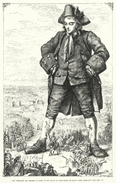 Illustration pour Les Voyages de Gulliver par Jonathan Swift - Thomas Morten