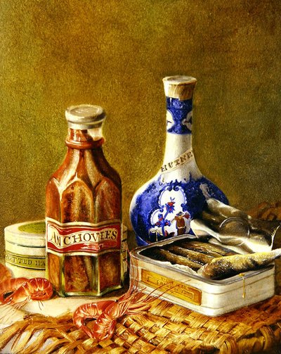 Nature morte avec anchois, c.1844-62 - Thomas Musgrave