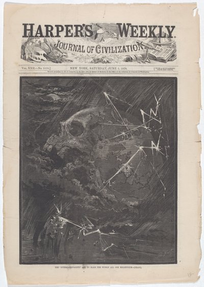 Les "Internationalistes" doivent faire du monde un seul millénaire - (Chaos) - Thomas Nast