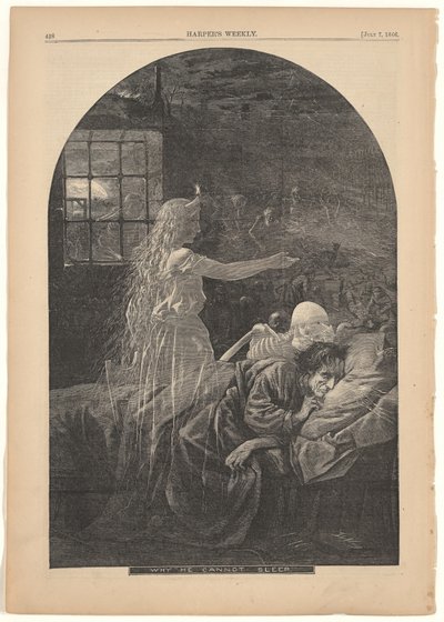 Pourquoi il ne peut pas dormir - Thomas Nast