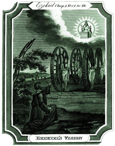 Ézéchiel a une vision (gravure) - Thomas Oldham Barlow