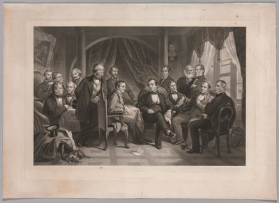 Washington Irving et ses amis littéraires à Sunnyside, 1864 - Thomas Oldham Barlow