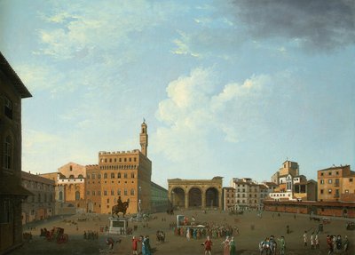 Vue de la Piazza della Signoria, Florence - Thomas Patch