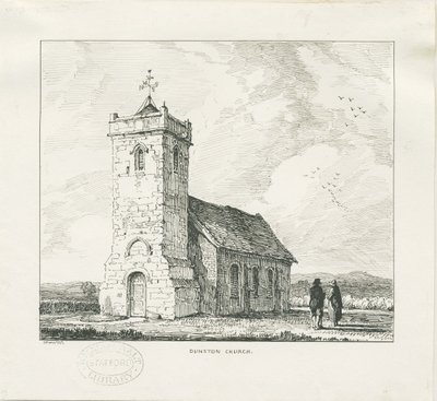 Église de Dunston : dessin à la plume - Thomas Peploe Wood