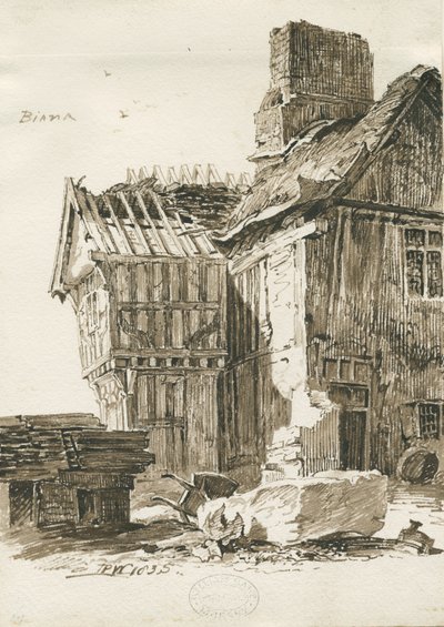 Eccleshall - Biana Hall, 1835 - Thomas Peploe Wood