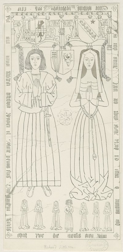 Église de Penkridge - Tombe de Richard Littleton - Thomas Peploe Wood