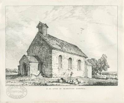 Stafford - Chapelle de Marston : dessin à la plume et à l