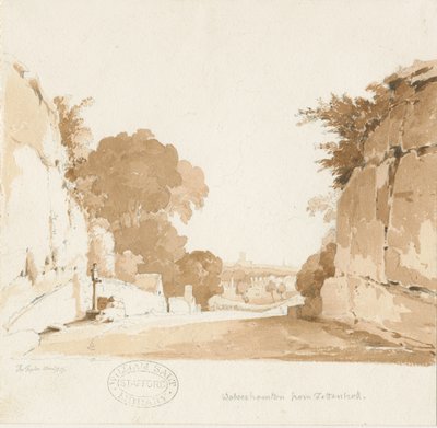Wolverhampton - Vue lointaine depuis Tettenhall - Thomas Peploe Wood