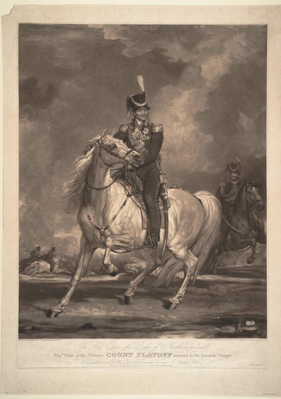 Portrait du comte Matvei Ivanovich Platov 1757-1818, 1815 - Thomas Phillips