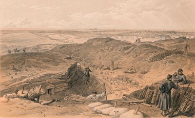 Fossé du Malakoff, Batterie Gervais, et arrière du Redan, 1856 - Thomas Picken
