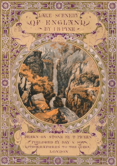 Frontispice du Lake Scenery of England par J. B. Pyne, années 1850 - Thomas Picken