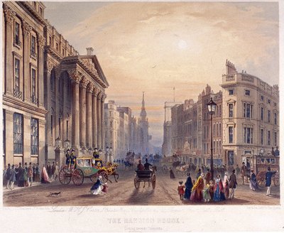 Extérieur de Mansion House, Londres - Thomas Picken