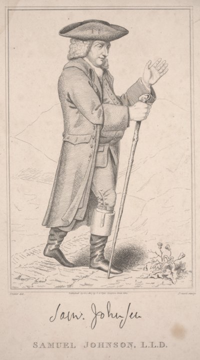 Samuel Johnson, lors de son tour des Highlands en 1773 - Thomas Priscott