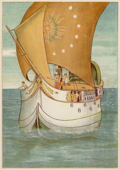 Persée et sa fiancée naviguant vers Sériphos - Thomas Ralph Spence