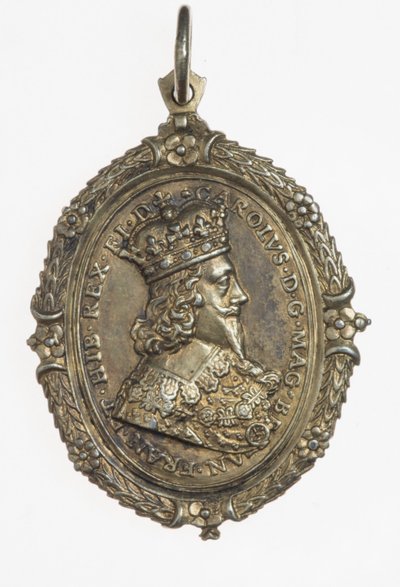 Badge de soutien de Charles Ier et Henriette Marie, vers 1649 - Thomas Rawlins