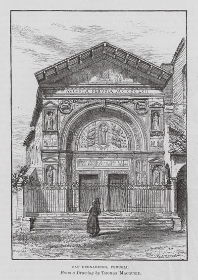 San Bernardino, Pérouse (gravure) - Thomas Robert Macquoid