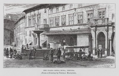 La Piazza Sopra Mura, Pérouse - Thomas Robert Macquoid