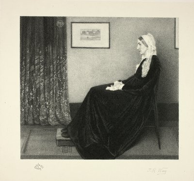 Arrangement en gris et noir : Portrait de la mère de l