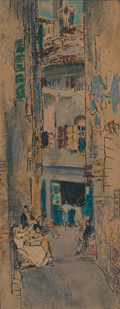 Enfileurs de perles, Venise, vers 1904 - Thomas Robert Way