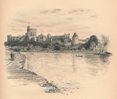 Château de Windsor depuis la rivière, 1902 - Thomas Robert Way