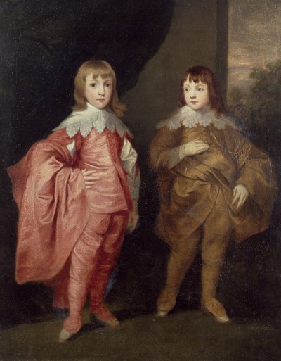 George Villiers, duc de Buckingham et son frère, Lord Francis Villiers, 1636, d