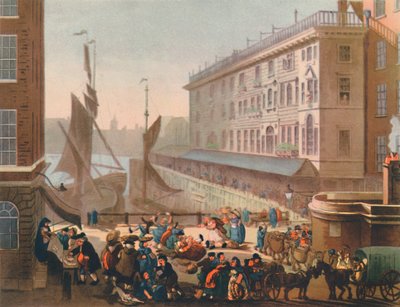 Marché aux poissons de Billingsgate, 1808, 1944 - Thomas Rowlandson, Augustus Charles Pugin