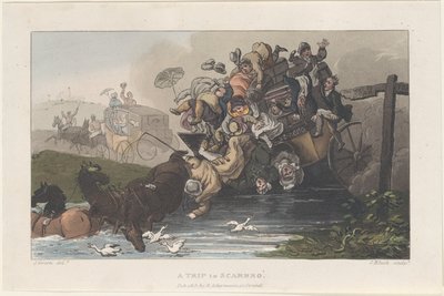 Un voyage à Scarborough, de Poetical Sketches of Scarborough, 1813 - Thomas Rowlandson, Joseph Constantine Stadler, J. Bluck