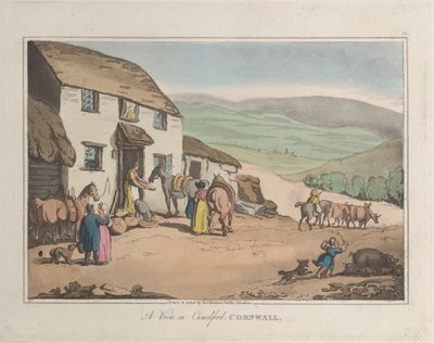 Vue de Camelford, Cornouailles, d