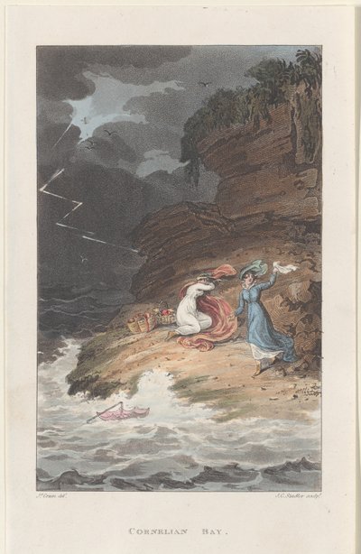 Cornelian Bay, de Poetical Sketches of Scarborough, 1813 - Thomas Rowlandson, Joseph Constantine Stadler, J. Bluck
