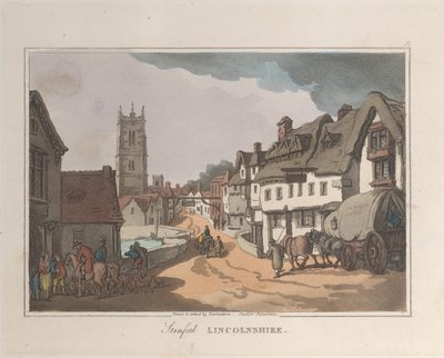Stamford Lincolnshire, de Croquis de la nature, 1822 - ThomasThomas Rowlandson, Joseph Constantine Stadler Thomas Rowlandson, Joseph Constantine Stadler