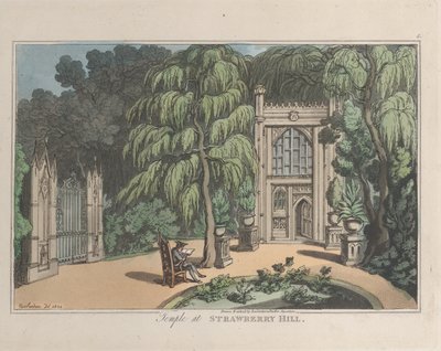 Temple à Strawberry Hill, de Sketches from Nature, 1822 - ThomasThomas Rowlandson, Joseph Constantine Stadler Thomas Rowlandson, Joseph Constantine Stadler
