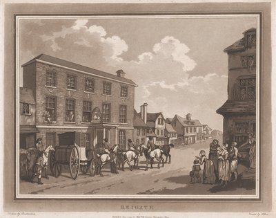 Reigate Une excursion à Brighthelmstone, 1er juin 1790 - Thomas Rowlandson, Samuel Alken
