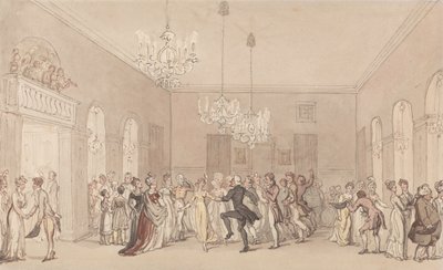 Un bal à Scarborough - Thomas Rowlandson