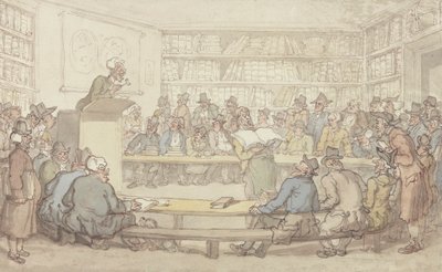 Une vente aux enchères de livres - Thomas Rowlandson
