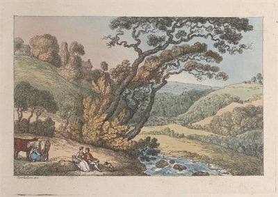 Vue de Cornouailles, des Vues de Cornouailles, 1810 - Thomas Rowlandson