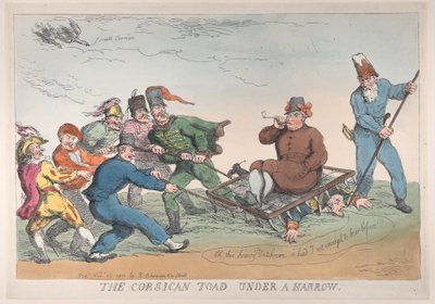 Un crapaud corse sous une herse - Thomas Rowlandson